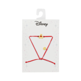 Bracelet Winnie l'Ourson Rouge - Cordon Ajustable & Pendentif Laiton Doré