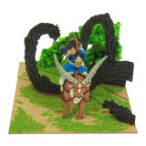 Diorama Papier Ashitaka en Forêt - Princesse Mononoké