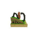 Diorama Papier Ashitaka en Forêt - Princesse Mononoké