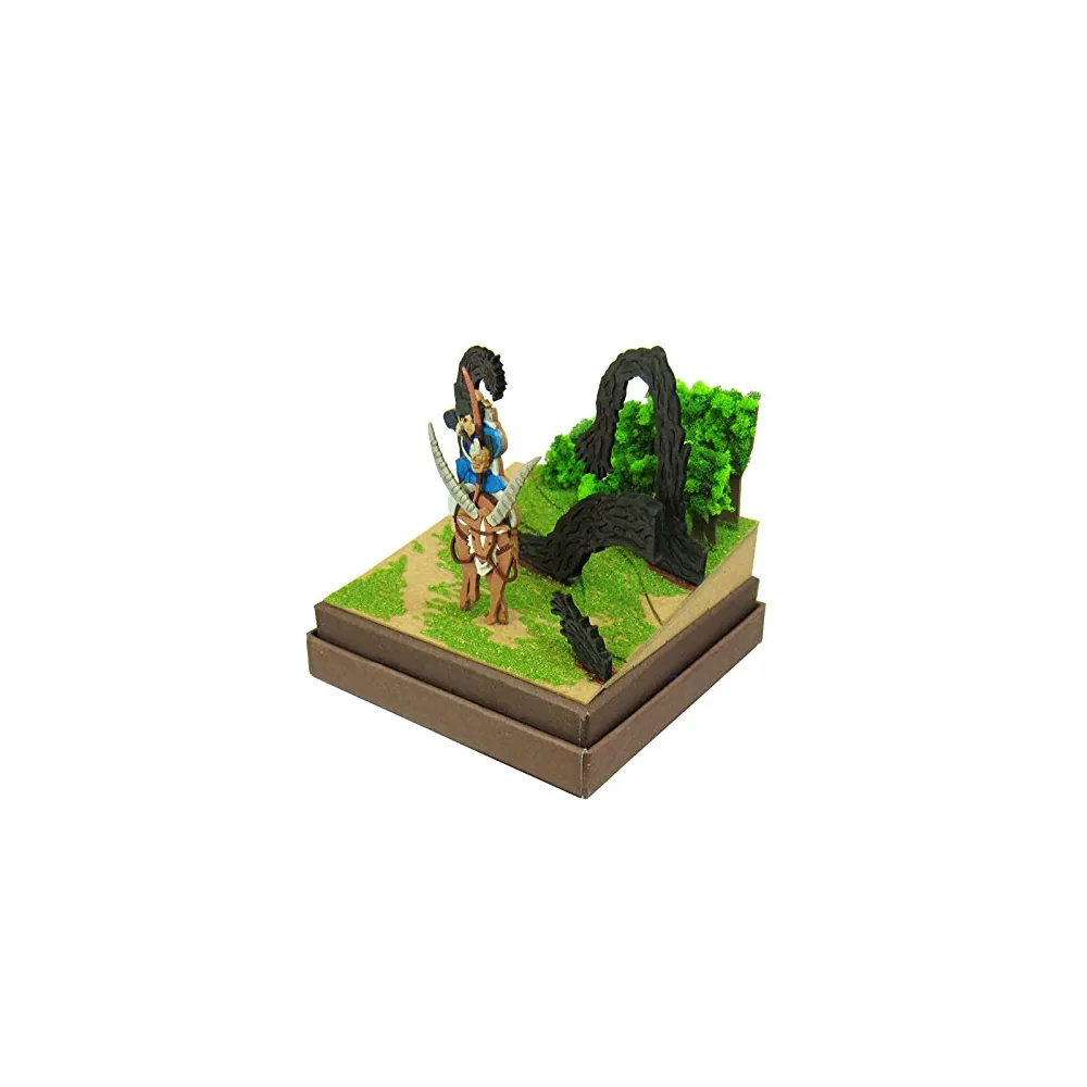 Diorama Papier Ashitaka en Forêt - Princesse Mononoké