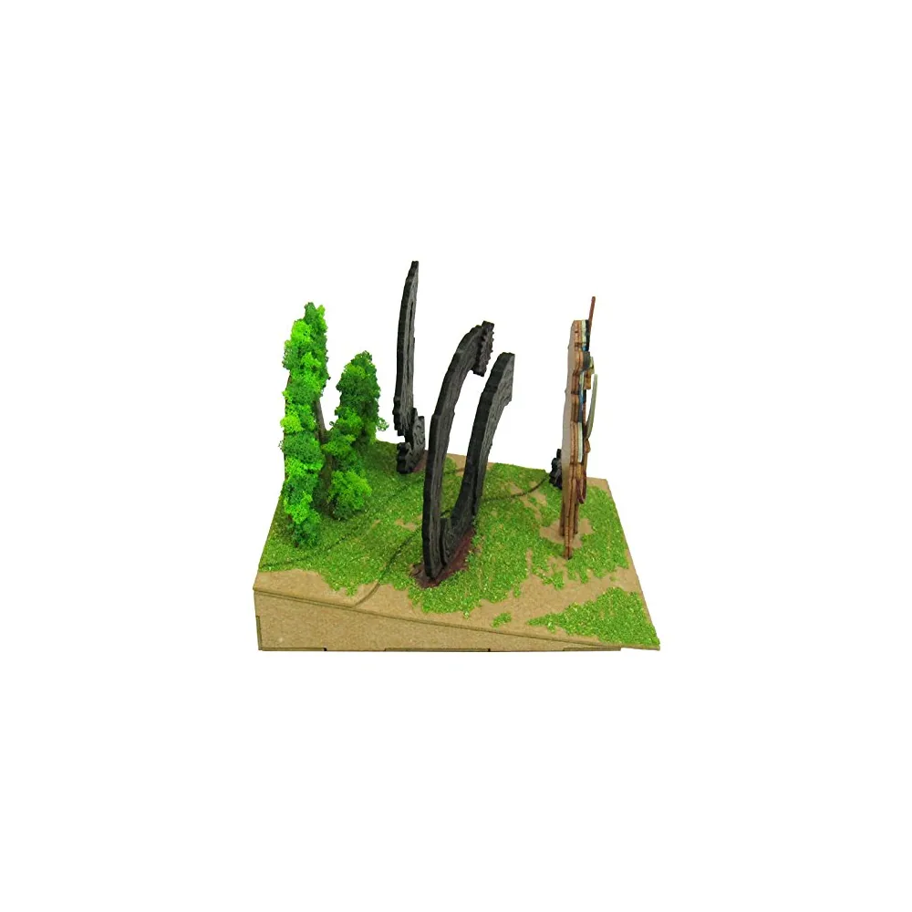 Diorama Papier Ashitaka en Forêt - Princesse Mononoké
