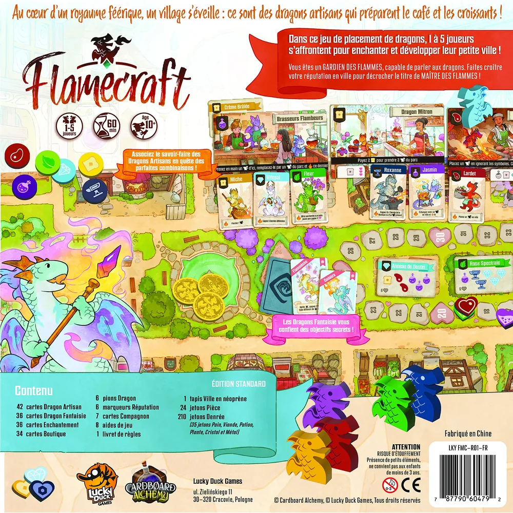 Flamecraft - Jeu de stratégie et dragons artisans