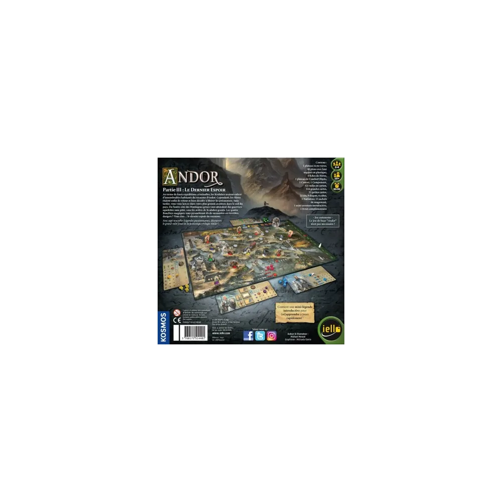 Andor : Le Dernier Espoir - Jeu de société coopératif