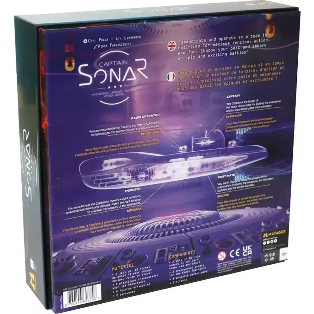 Captain Sonar 2nde Édition - Jeu de stratégie sous-marine