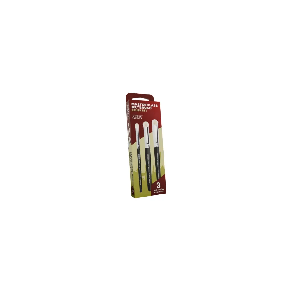 Army Painter - Masterclass Drybrush Set - 3 Pinceaux