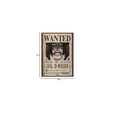 Poster Wanted One Piece Gol D. Roger