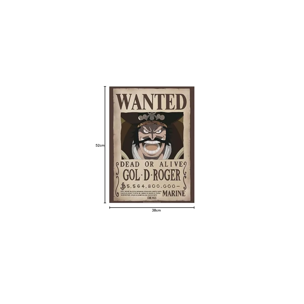 Poster Wanted One Piece Gol D. Roger