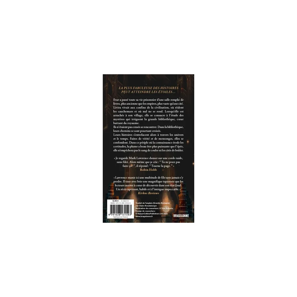 La Trilogie de la Bibliothèque, Tome 1 : Le Livre qui Refusait de Brûler