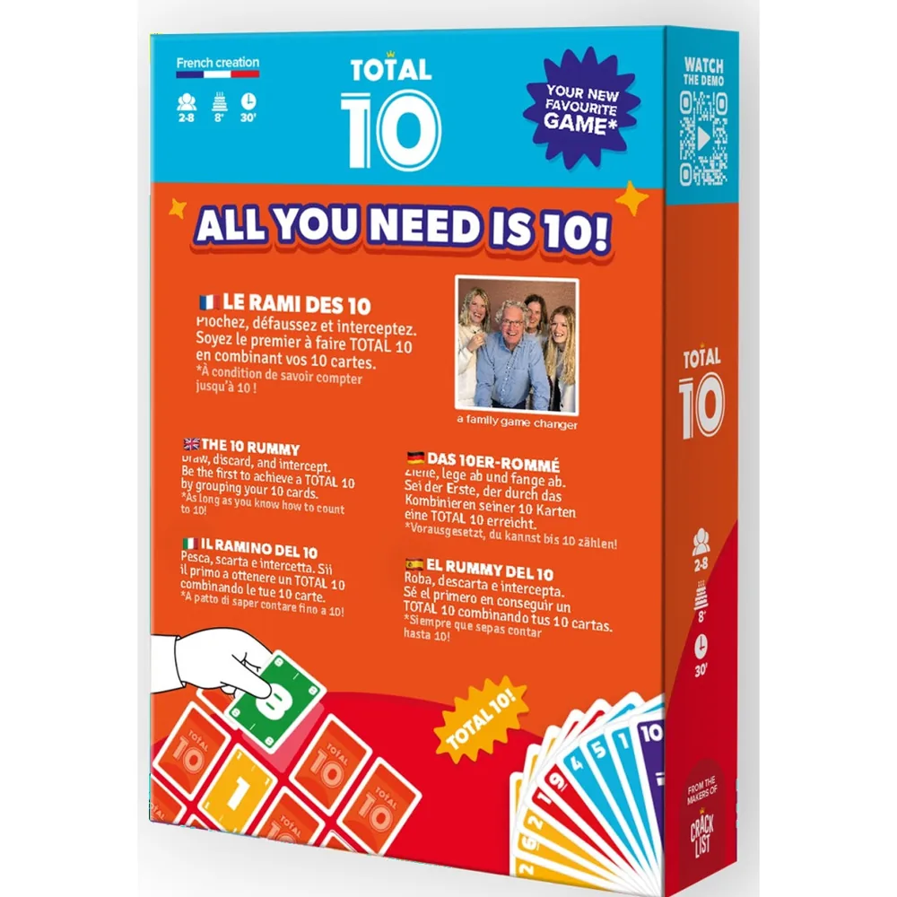 Total 10 - Jeu de chiffres stratégique