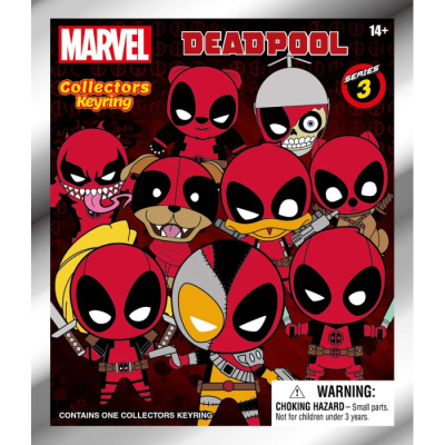 Marvel Deadpool Series 3 - Porte-clés 3D Foam Bag Clip