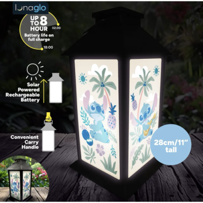 Lilo & Stitch - Lanterne Solaire à Projection LunaGlo Stitch 28cm