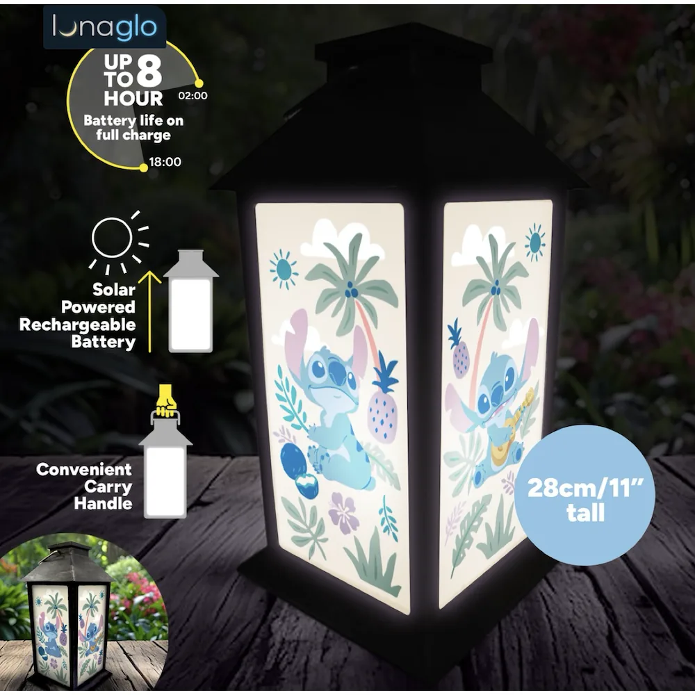 Lilo & Stitch - Lanterne Solaire à Projection LunaGlo Stitch 28cm