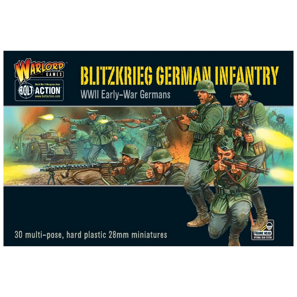 Bolt Action - Blitzkrieg German Infantry - 30 figurines plastique