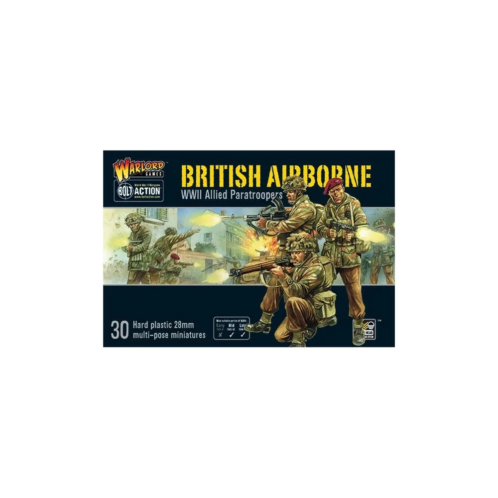 Bolt Action - British Airborne WWII Allied Paratroopers