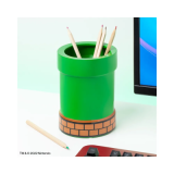 Super Mario - Tuyau Warp Pipe - Pot à Plantes et à Stylos en Céramique
