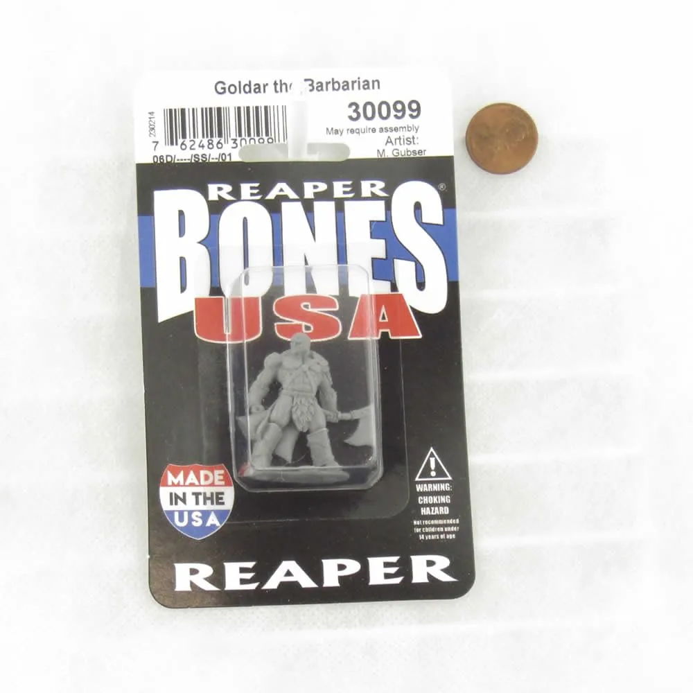 Goldar, Barbarian - Figurine Reaper Bones USA 25mm