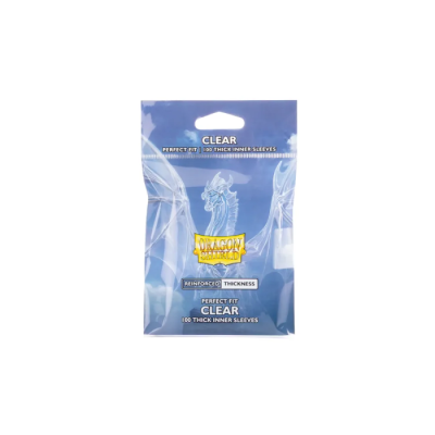 Dragon Shield Perfect Fit Thick Inner Sleeves Clear - Lot de 100 Protèges-Cartes Intérieurs