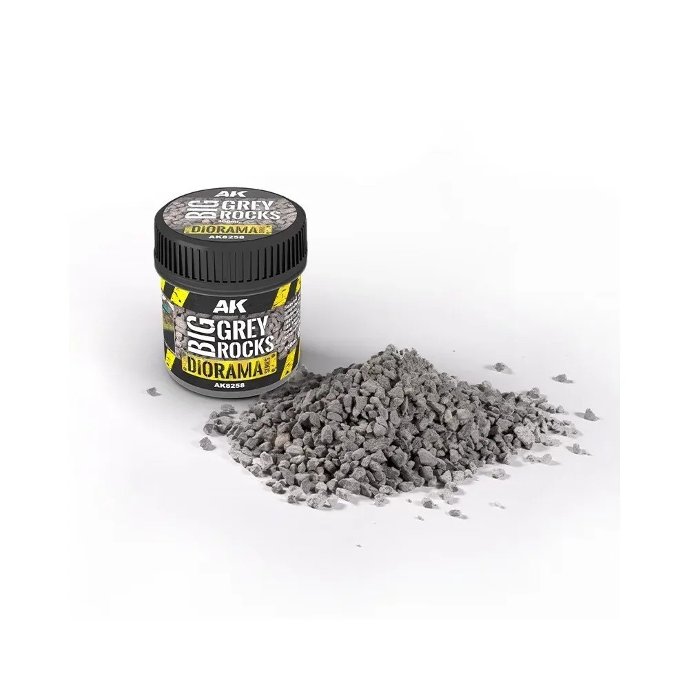 AK Interactive AK8258 Big Grey Rocks - Roches grises naturelles 100 ml