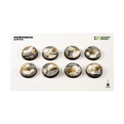 Winter Bases - Round 28mm (x8) - Gamers Grass