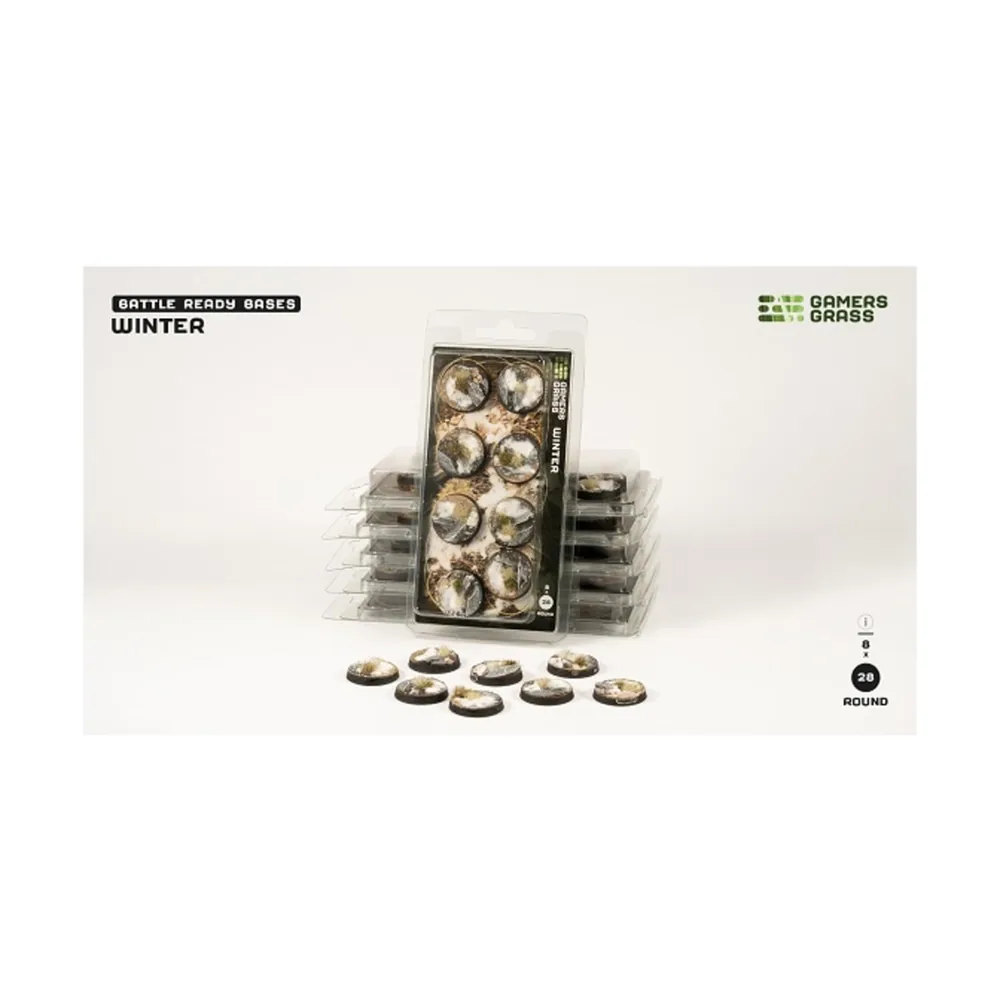Winter Bases - Round 28mm (x8) - Gamers Grass