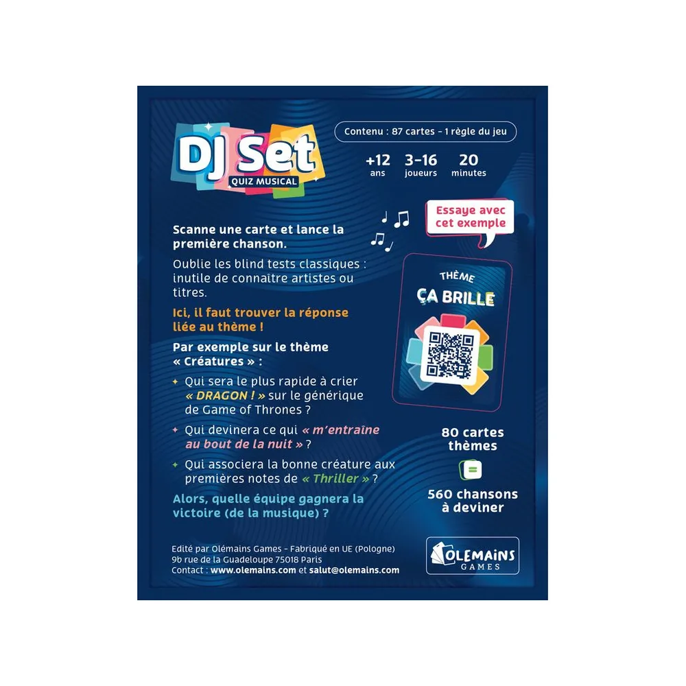DJ Set - Jeu d'ambiance musicale
