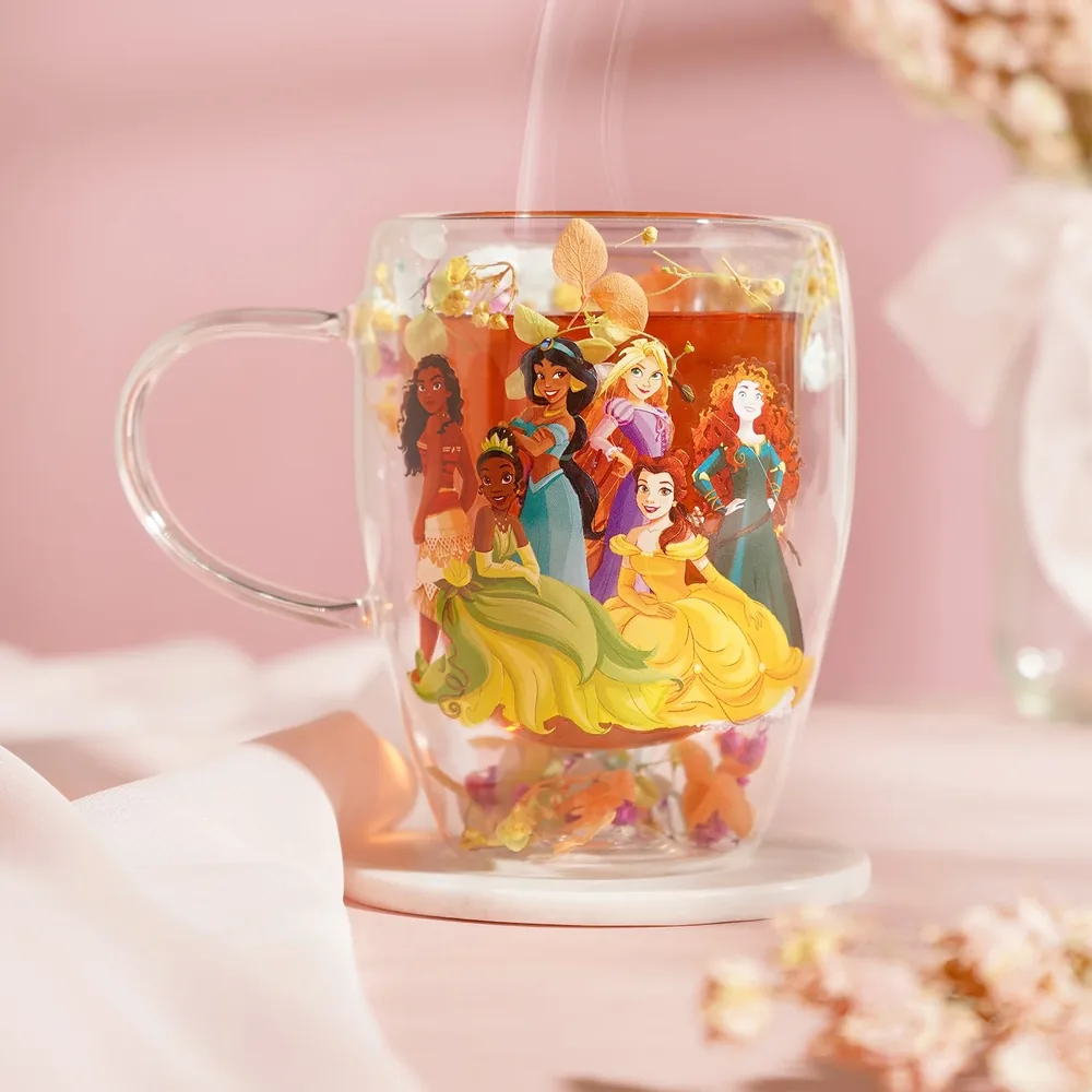 Disney Princesses - Verre Double Paroi Fleurs Séchées 300ml