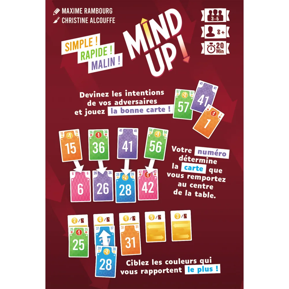 Mind Up - Jeu de cartes de déduction et bluff