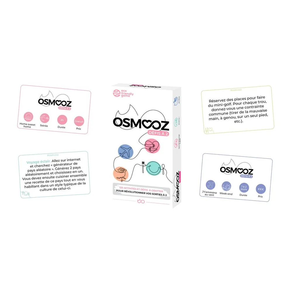Osmooz Défis à 2 - Jeu de couple anti-routine