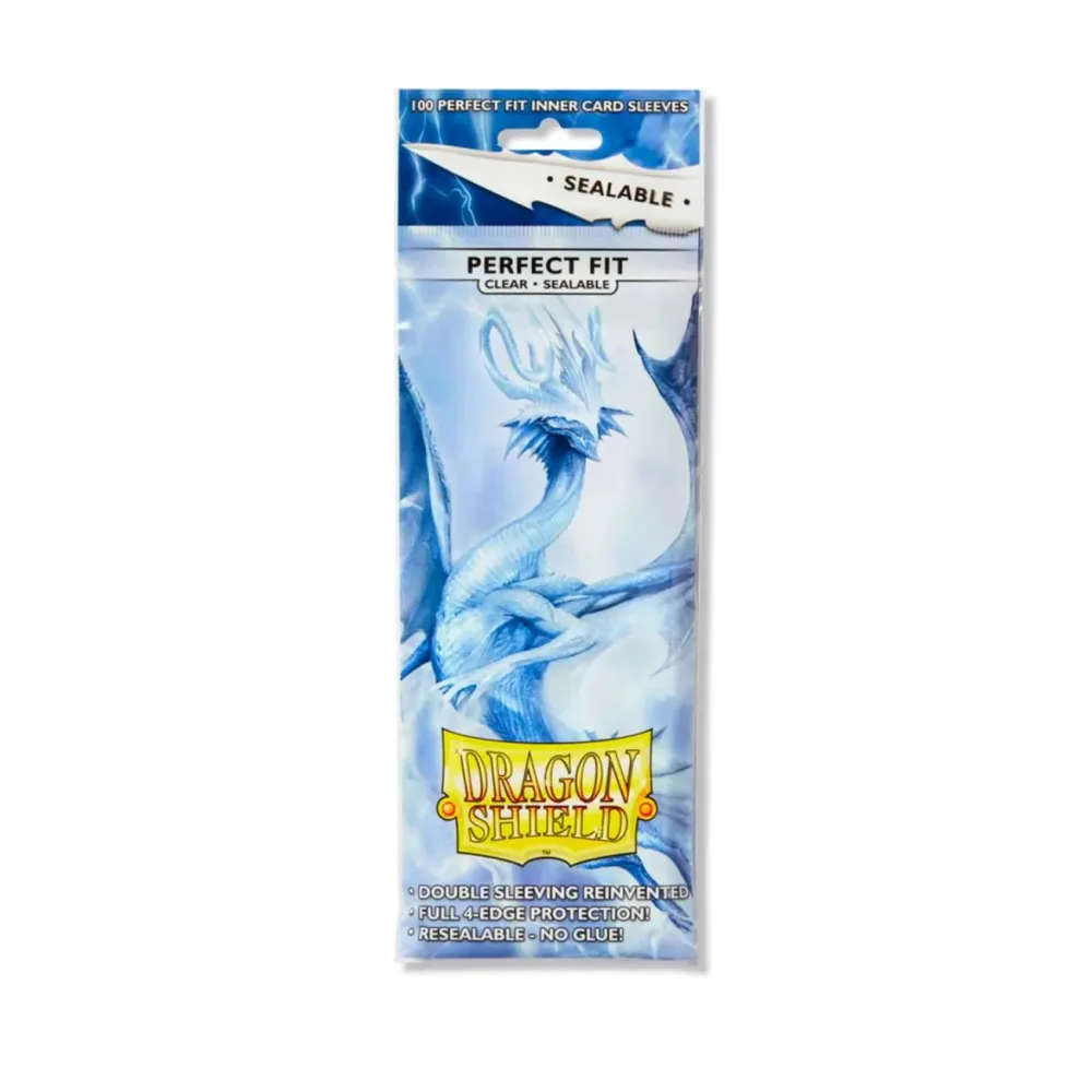 100 Dragon Shield Perfect Fit Sealable Clear