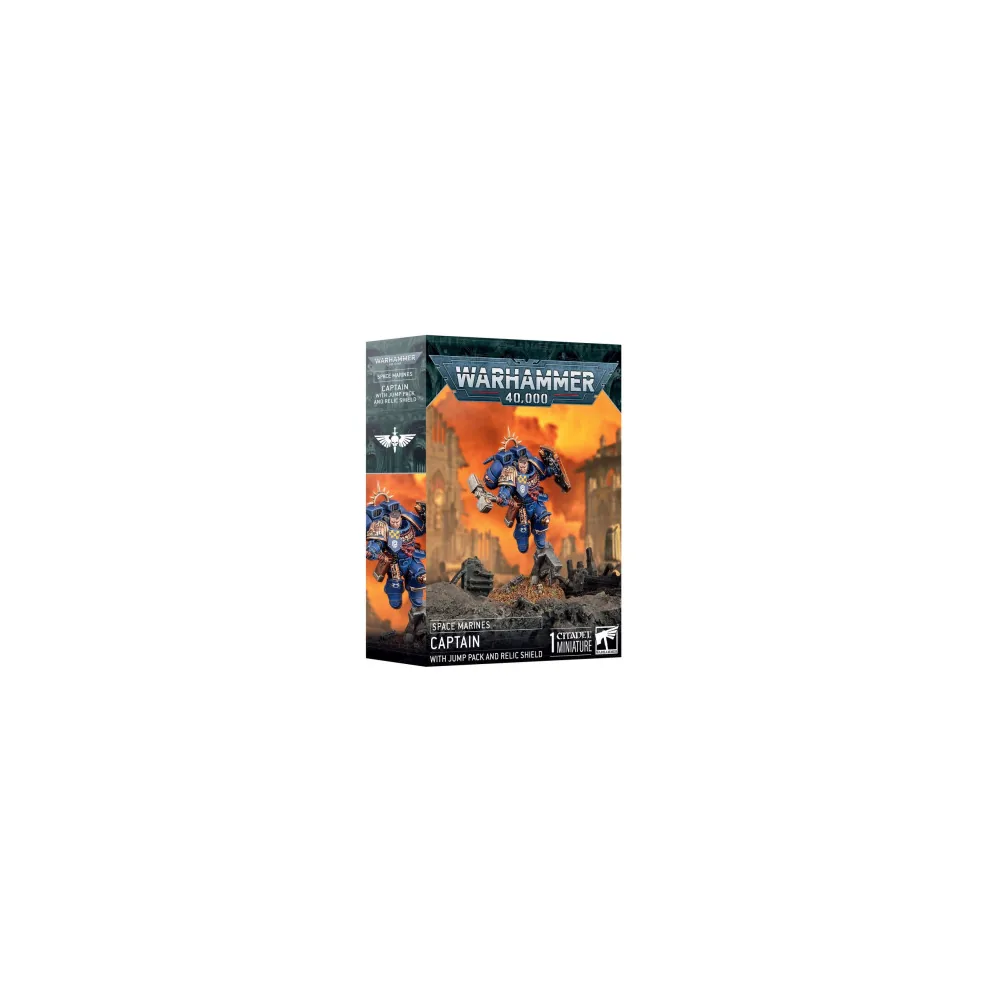Space Marines: Capitaine avec Réacteur Dorsal et Bouclier Relique