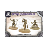 3 Gnomes Magiciens - Figurines résine 28-32 mm - Epic Miniatures x Hydra Production