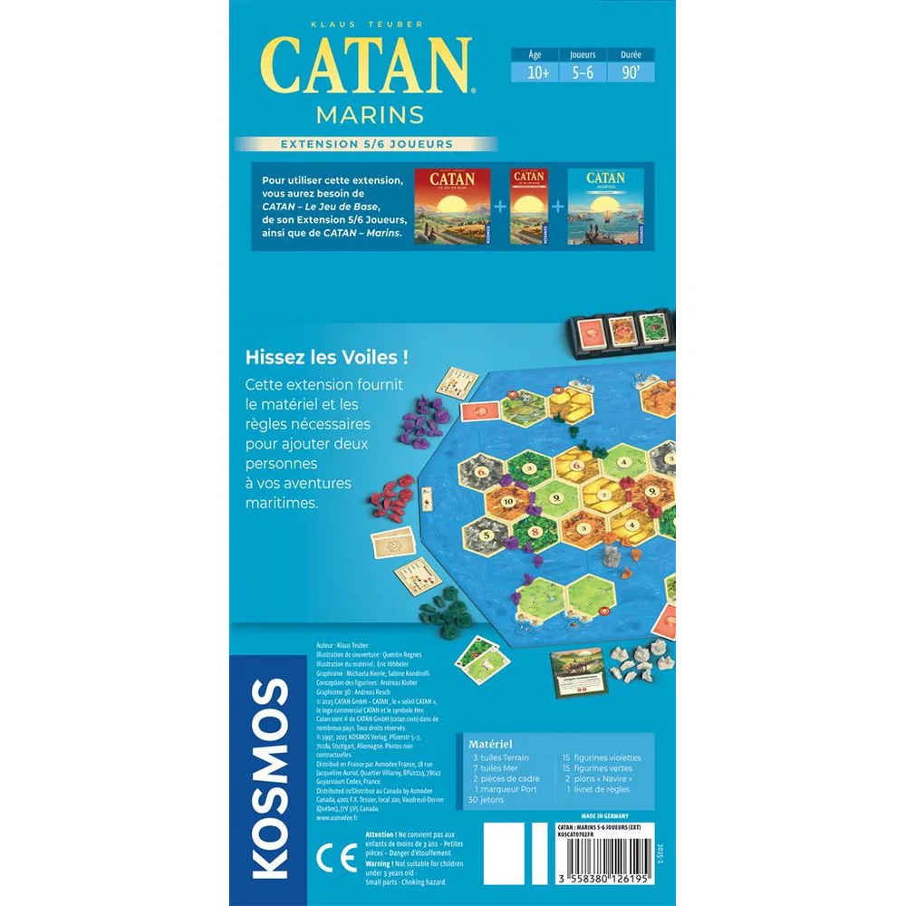 Catan - Extension Marins 5-6 joueurs (Refresh 2025)