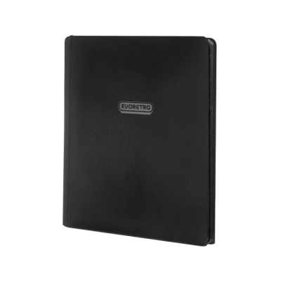 Portfolio Evoretro 20 Pages 9 Cartes par Page - Capacité 360 Cartes - Noir Zippé
