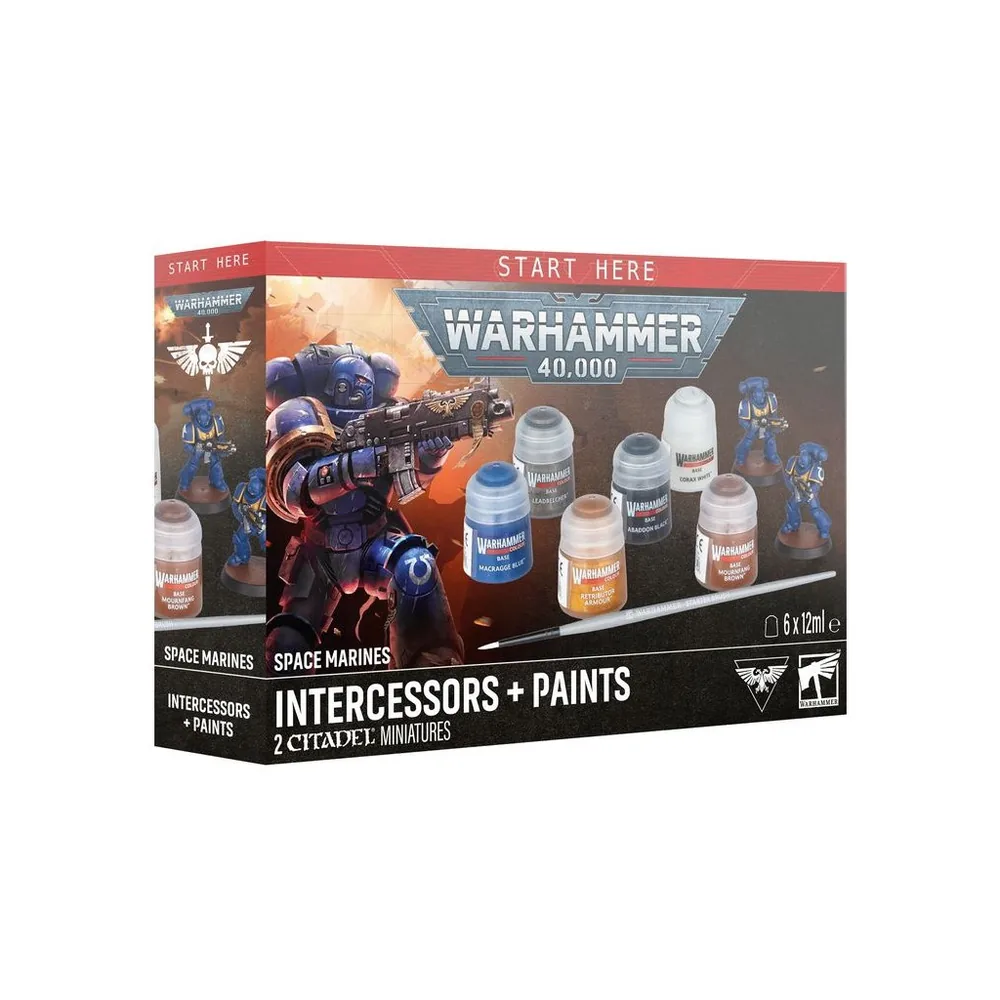 Warhammer 40,000 : Space Marines Intercessors + Set de Peinture