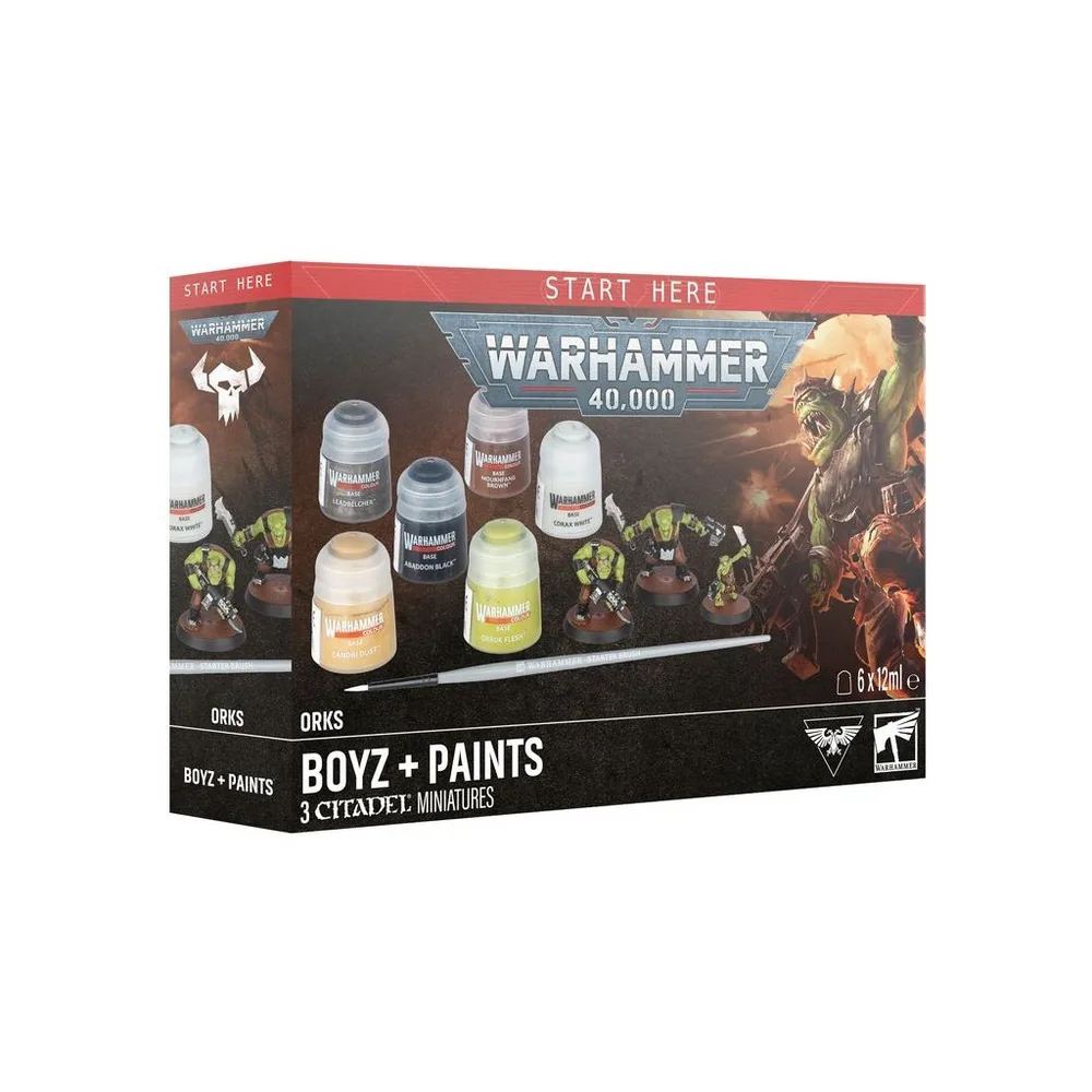 Warhammer 40,000 : Orks Boyz + Set de Peinture