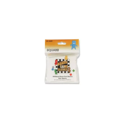 100 Pochettes de Protection Carrées 69x69mm - Board Game Sleeves (Lot de 10)