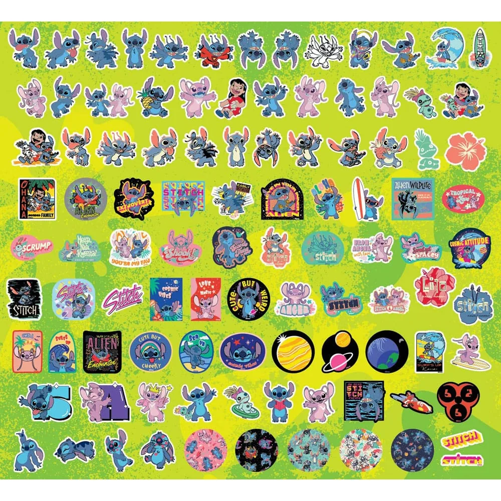 Lilo et Stitch - Set de 100 Autocollants Officiels Disney
