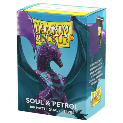 Dragon Shield Standard Dual Matte Sleeves Soul & Petrol (100 protèges cartes)