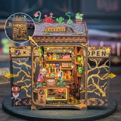 Miniature House DIY - Boutique de plantes féériques - 146 pièces avec éclairage LED