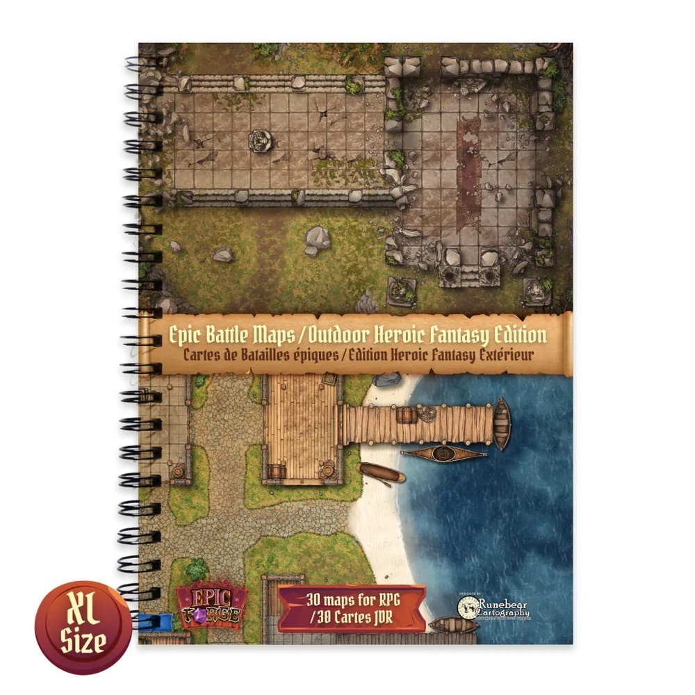 Cartes de Batailles Épiques - Heroic Fantasy Extérieurs - Taille XL