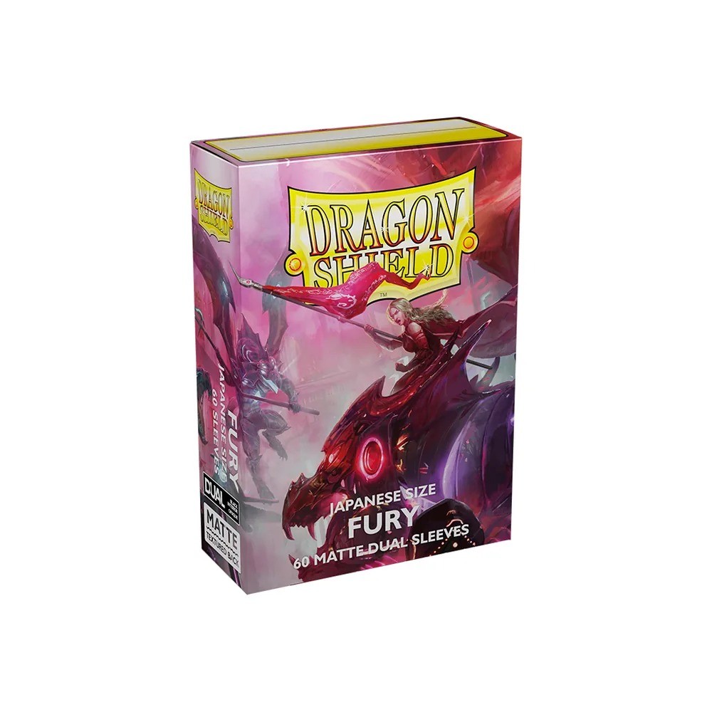 Dragon Shield Japanese Dual Matte Fury - 60 protège-cartes