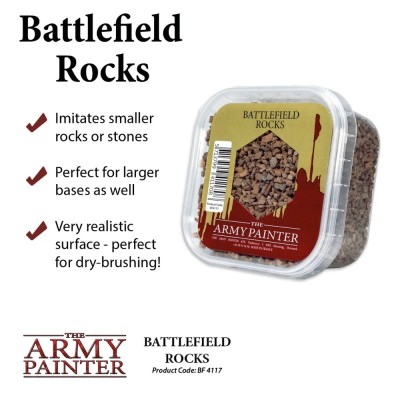 Battlefield Rocks - Flocage pour socles Army Painter
