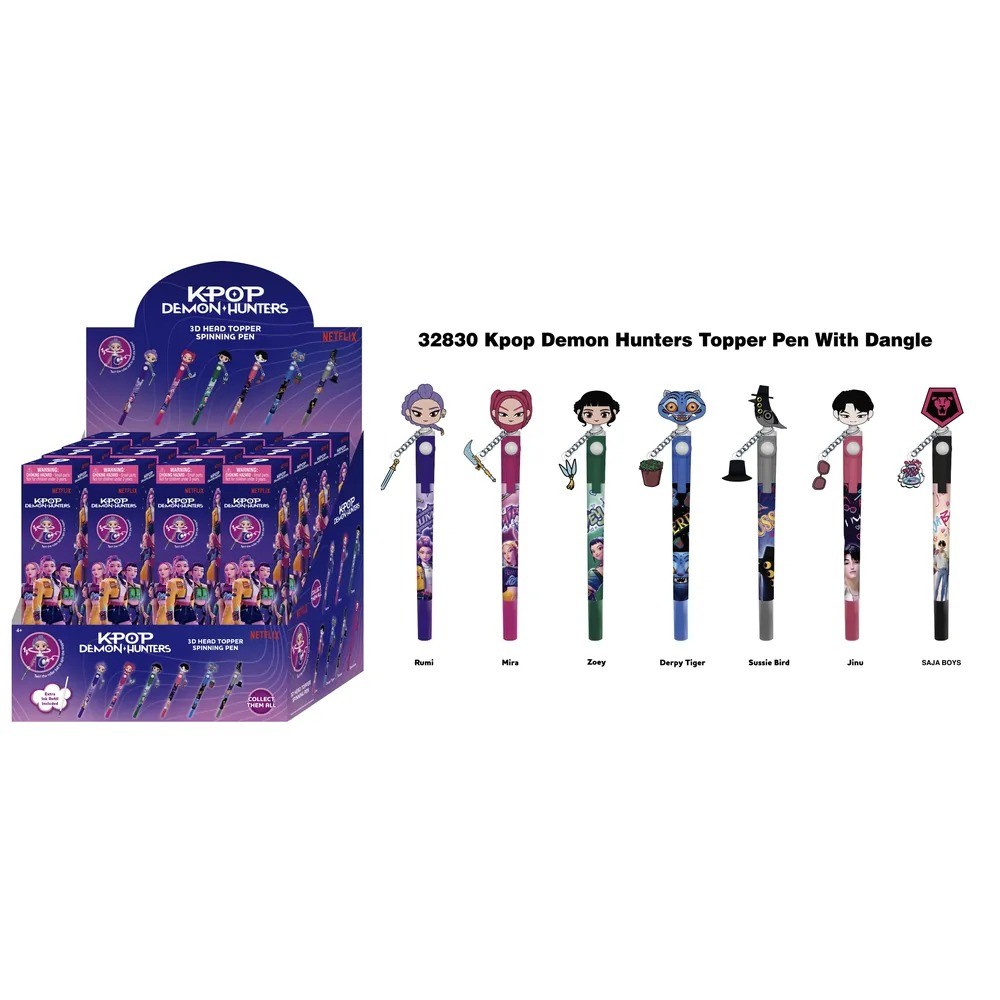 K-POP Demon Hunters - Stylo rotatif 3D Head Topper