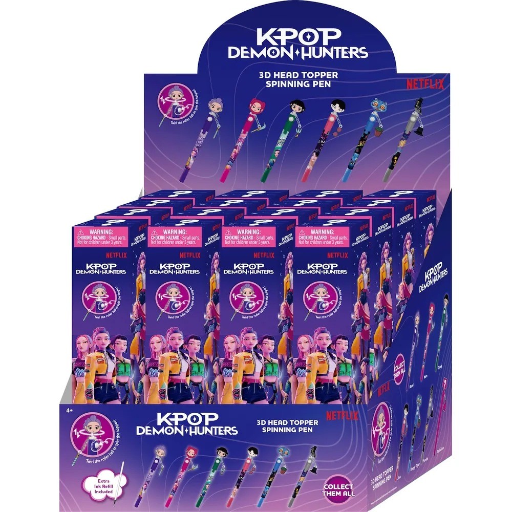 K-POP Demon Hunters - Stylo rotatif 3D Head Topper