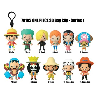 One Piece Series 1 - 3D Foam Bag Clip