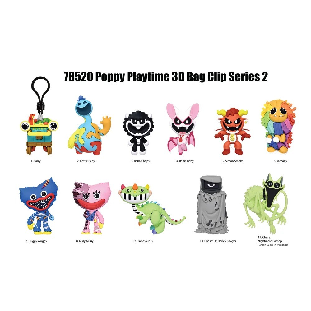 Poppy Playtime Series 2 - 3D Foam Bag Clip