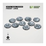 Gamers Grass Frost Lake Bases Rondes 28 mm x10