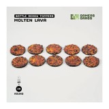 Gamers Grass - Socles Molten Lava ronds 28 mm (x10)