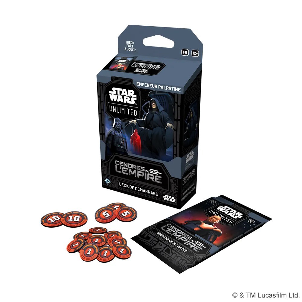 Star Wars Unlimited : Cendres de l'Empire - Deck de Démarrage Empereur Palpatine