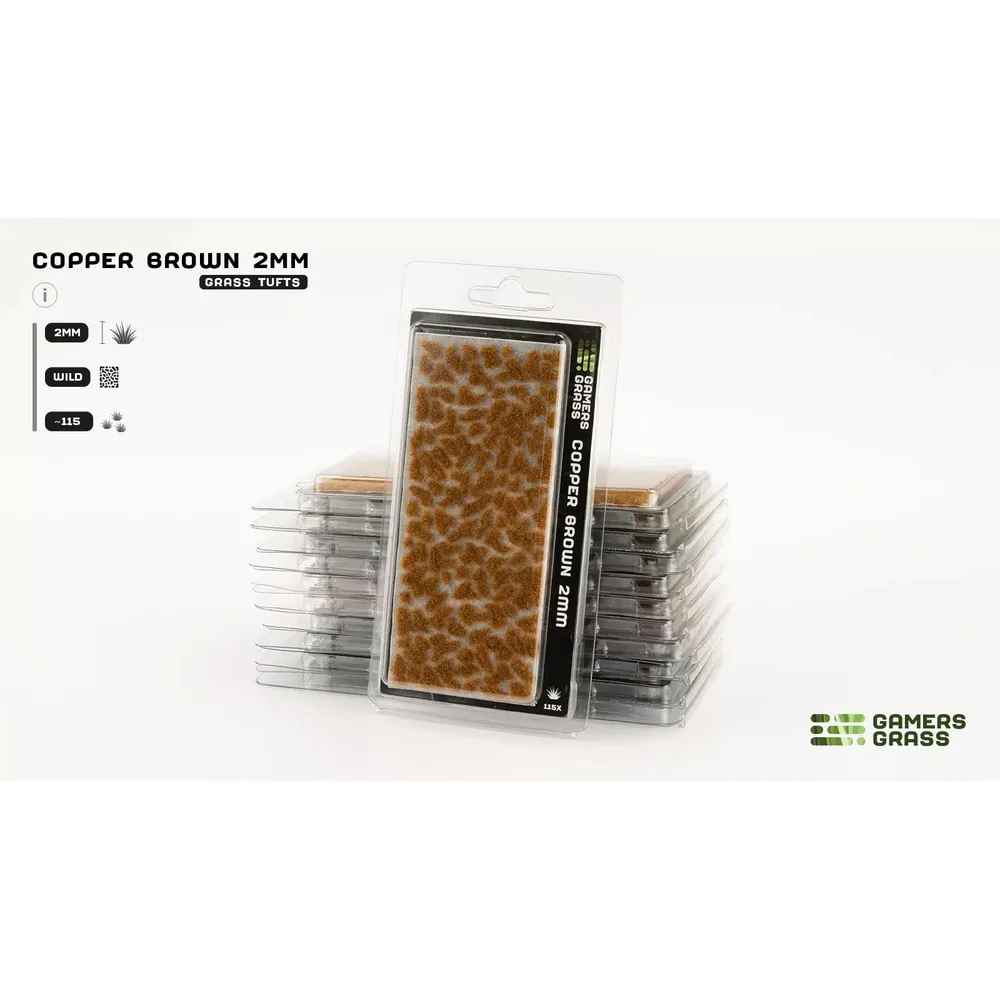 Copper Brown 2mm - Touffes Végétation Miniature